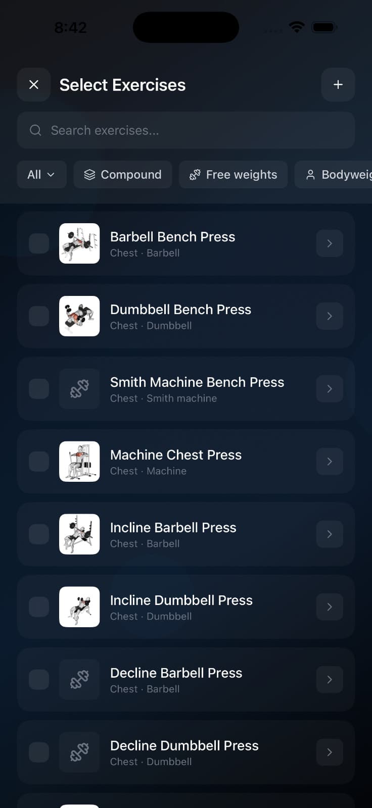 Exercise library